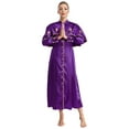 thumbnail image 1 of Manyakai Robe de Graduation pour Femmes, Robe de Juge et de Pasteur, Manches Longues, Thème Halloween, Fête, Performance, Violet TTG, 1 of 8