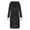 Black, variant on Women Clothes Unisex Winter Women Lengthened Plush Shawl Bathrobe Long Sleeve Robe Hooded Coat