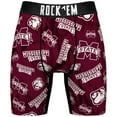 thumbnail image 2 of Men's Rock Em Socks  Mississippi State Bulldogs All-Over Underwear and Crew Socks Combo Pack, 2 of 3
