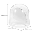 thumbnail image 2 of Miangastore Snow Globe Ornament with Transparent Color for Home 1Pcs 3.5*3.5*3.3in, 2 of 8