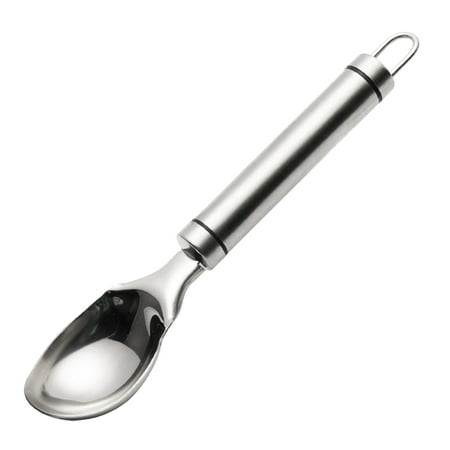 

1pc Ice Cream Scoop Dessert Spoon Creative Stainless Steel Spoon for Restaurant