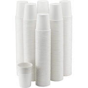 NYHI 300-Pack 8 oz White Disposable Paper Cups for Hot & Cold Drinks - Coffee, Tea, Water - Leak-Proof for Parties & Offices