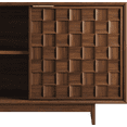 thumbnail image 2 of AFO TV Stand for up to 65" TVs, Entertainment Center 59" with Adjustable Shelves and Storage, Mid-Century Modern TV Stand , Media Console Cabinet, Walnut, 2 of 7
