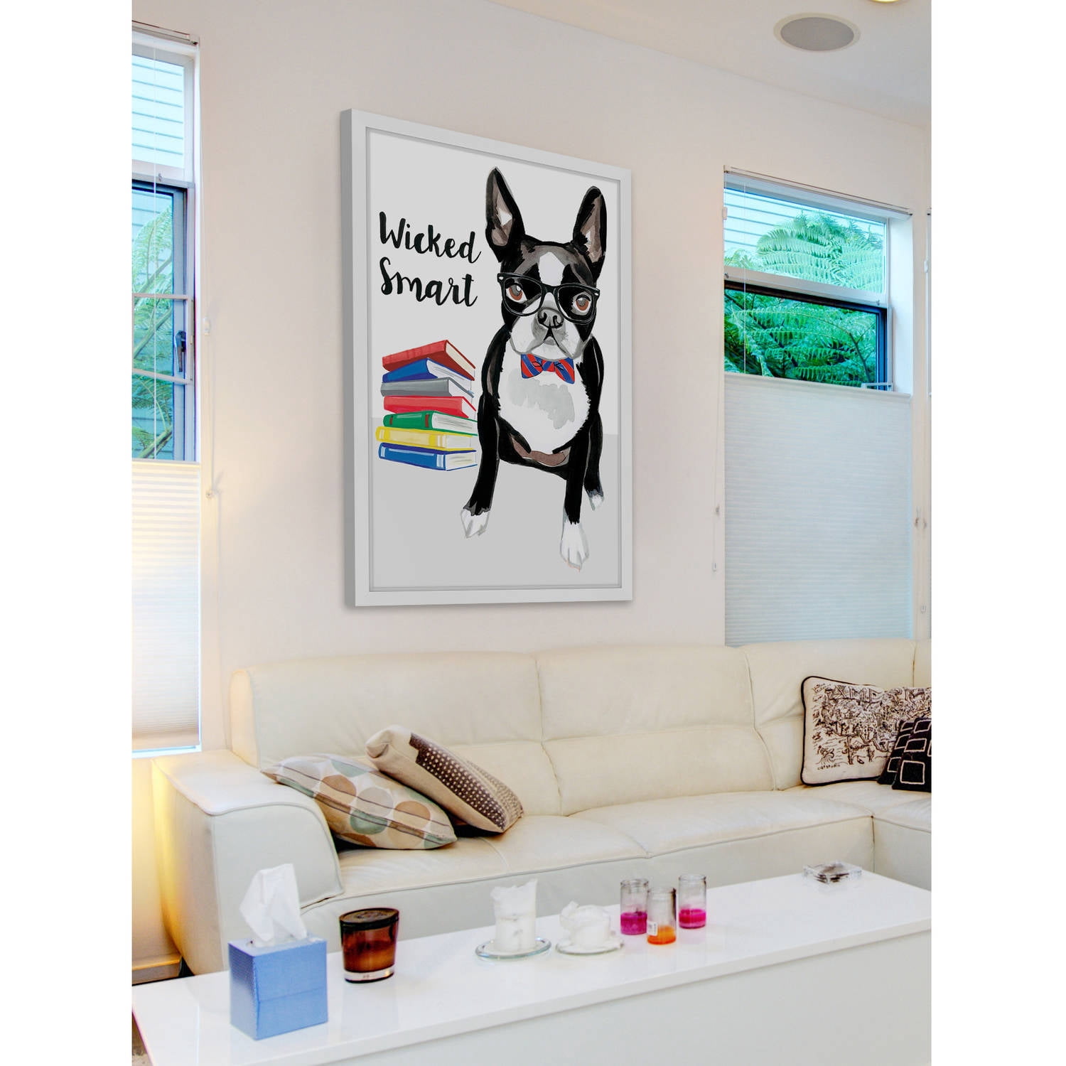 Marmont Hill "Smart Terrier" by Molly Rosner Framed Painting Print