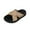 Khaki, variant on Sandals for Women 2025 Fashion Metal Buckle Cross Straps Thick Flat Slides Slippers Summer Outdoor Walking Beach Vacation Slippers Black 5