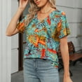 thumbnail image 3 of Usted Es Más Que una Camisa de Puntuación de Prueba, Cuello en V de Manga Corta Suelta, Camisa para Mujeres, 3 of 7