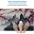 thumbnail image 6 of Japanese Sakura Watercolor Painting Extended Mouse Pad 31.5x11.8 Inch Cherry Blossom Flower Non-Slip Rubber Base Mousepad Stitched Edges Keyboard Mouse Mat with Stitched Edges for Gaming and Office, 6 of 6