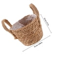 thumbnail image 2 of AURARMLET Flower Container Woven Flower Pot Light Brown Rattan Outdoor Use 1Pack, 2 of 6