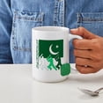 thumbnail image 4 of CafePress - Cricket Pakistan Large Mug - 15 oz Ceramic Large White Novelty Mug, 4 of 6
