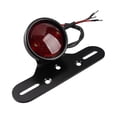 thumbnail image 2 of M Buder Luz Trasera De Freno Y Parada Para Motocicleta Estilo Retro Chopper Bobber Universal 12V 0.5W Color Negro Lente Roja Accesorios Iluminación, 2 of 9