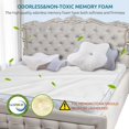 thumbnail image 2 of Almohada Cervical DONAMA Blanca con Espuma Viscoelástica Ergonómica para Dormir de Lado, Espalda y E, 2 of 7