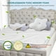 thumbnail image 2 of Almohada Cervical DONAMA Blanca con Espuma Viscoelástica Ergonómica para Dormir de Lado, Espalda y E, 2 of 7