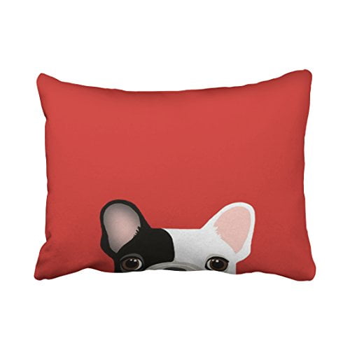 Winhome Decorative Decorative Throw Pillow Case Cushion Cover Mint Green Background French Bulldog Size 20x30 Inches Two Side Walmart Com Walmart Com
