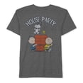 thumbnail image 2 of Camiseta con gráfico Hybrid House Party para hombre, gris, pequeña, 2 of 2