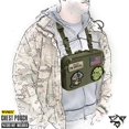 thumbnail image 5 of Bolsa de pecho táctica verde, bolsa suave para chaqueta, bolsa frontal, correa de camuflaje, mochila multiusos, bolsa de transporte EDC oculta JM MX-0136787FYD, 5 of 5