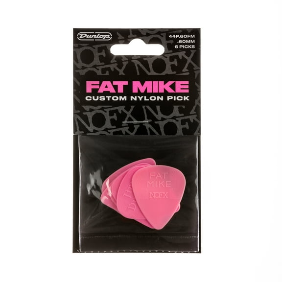 Dunlop Guitar Picks Fat Mike Custom Nylon .60mm NOFX 6 Picks