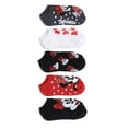 thumbnail image 4 of Disney Femmes Minnie Mouse Lot de 5 Invisibles, Rouge Noir Multicolore, Convient aux Pointures de Chaussettes 9-11 Convient aux Pointures de Chaussures 4-10.5, 4 of 5