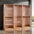 thumbnail image 5 of Dee Modular Closet System, 3 Clothing Racks, 6 Shelves in Oak Brown Wood, 5 of 7