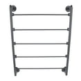 thumbnail image 6 of 5-Tier Scarf Display Stand Wall Mount Scarf Organizer Hanging Rack Black Durable, 6 of 12