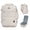 Beige, variant on WANDF Large Travel Backpack for Men Women, Carry on Personal Item Backpack 18x14x8,Clamshell Backpack fit 17" Laptop with Wet Pocket,Water-Repellent Weekender Luggage Backpack(Grey)