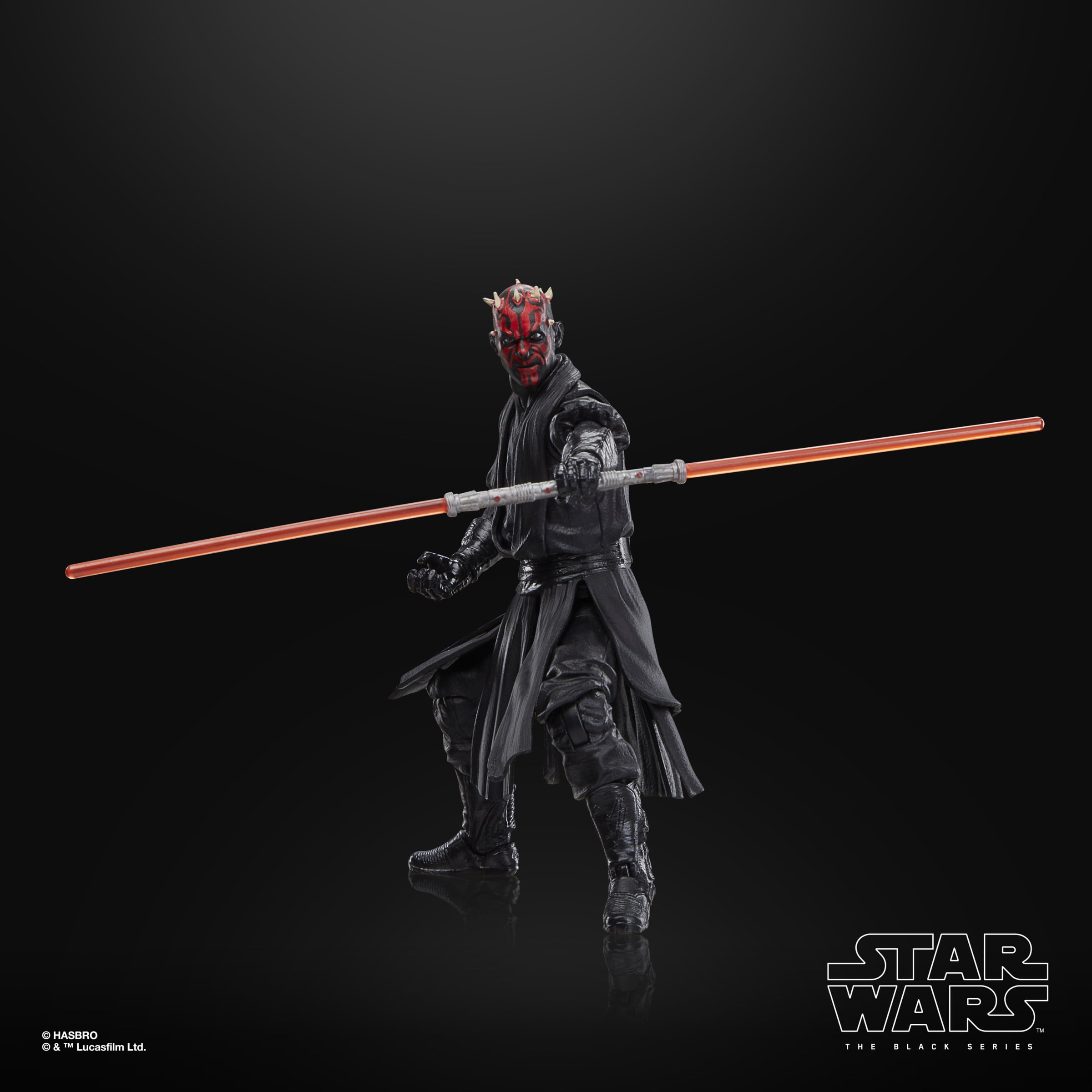 Star Wars The Black Series Qui-Gon Jinn, Darth Maul, Obi-Wan Kenobi Action Figure Set (6”)