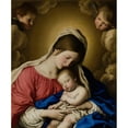 thumbnail image 3 of Giovanni Battista Salvi da Sassoferrato 15x17 Black Modern Framed Museum Art Print Titled - Madonna and Child (17th Century), 3 of 5