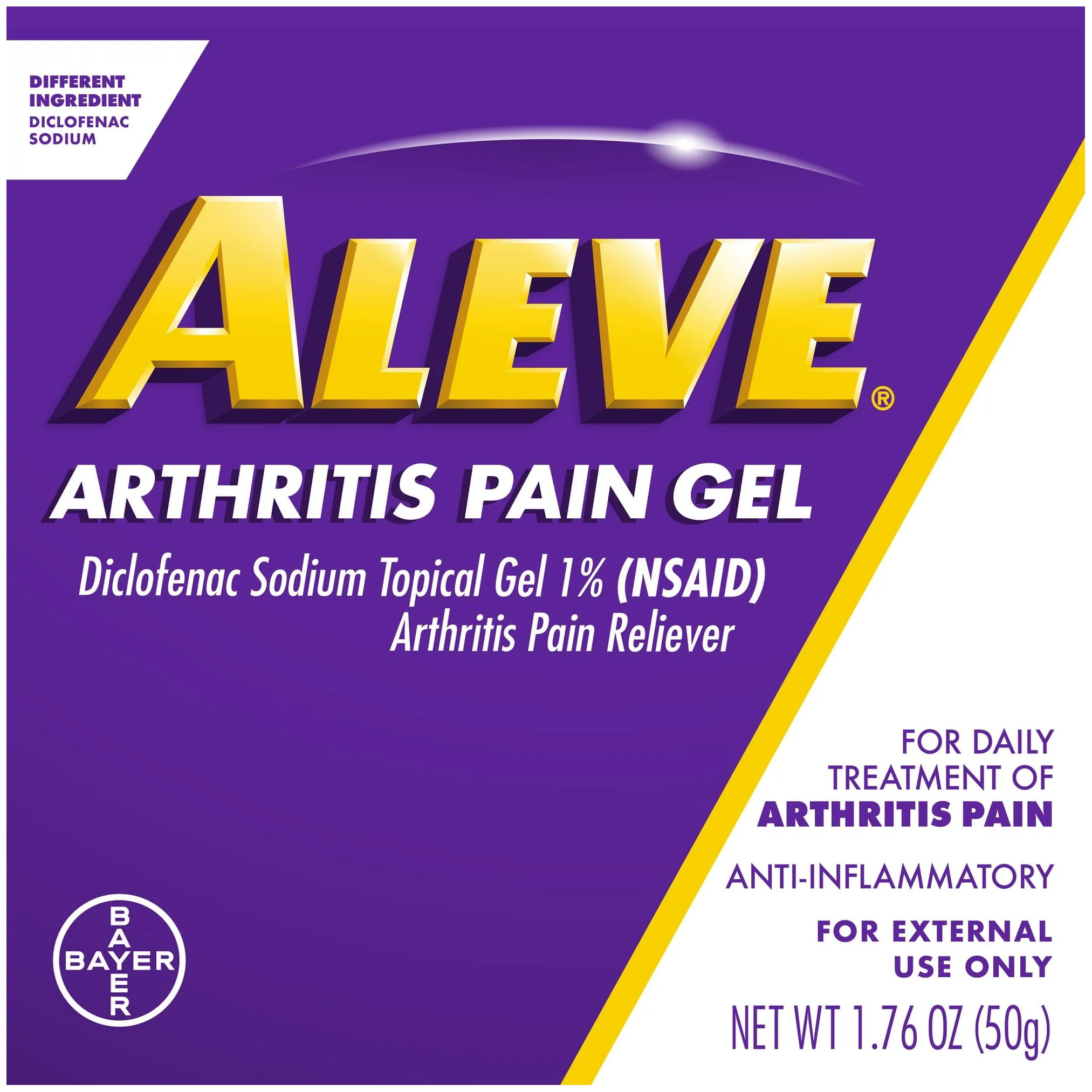 Aleve Arthritis Pain Gel for Topical Arthritis Pain Relief, 50G Tube