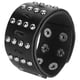 thumbnail image 5 of Pulsera trenzada de Cuero dividido Bling Bling ajustable negro, 5 of 12