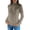 Grey, variant on Pullover Sweaters for Women Turtleneck Cable Knit Solid Color Casual Slim Fit Long Sleeve Fall Winter Shirt Sweater Tops