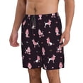 thumbnail image 2 of Naloa Poodle Dog Men's Beach Shorts, Surfing shorts, Swim trunks, Quick Dry Swim Trunks for Surfing Beach Fun - 3X-Large, 2 of 9