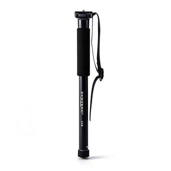 Amdohai YUNTENG YT-218 Support de Vis Portable pour Photographie Monopod en Alliage d'Aluminium 1/4 Pouce Hauteur Réglable 37-152cm Charge Max. 1.5kg pour Appareil Photo DSLR Téléphone Intelligent