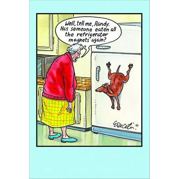 Pictura Refrigerator Magnet Eric Decetis Funny / Humorous Birthday Card