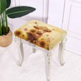 thumbnail image 3 of Xoenoiee Highland Cattle Sunflower Butterfly Print Vanity Stool Bench Covers, Soft Saddle Bar Stool Slipcovers Stretch Rectangle Stool Covers Washable Bench Seat Protector, 2 Pack, 3 of 6
