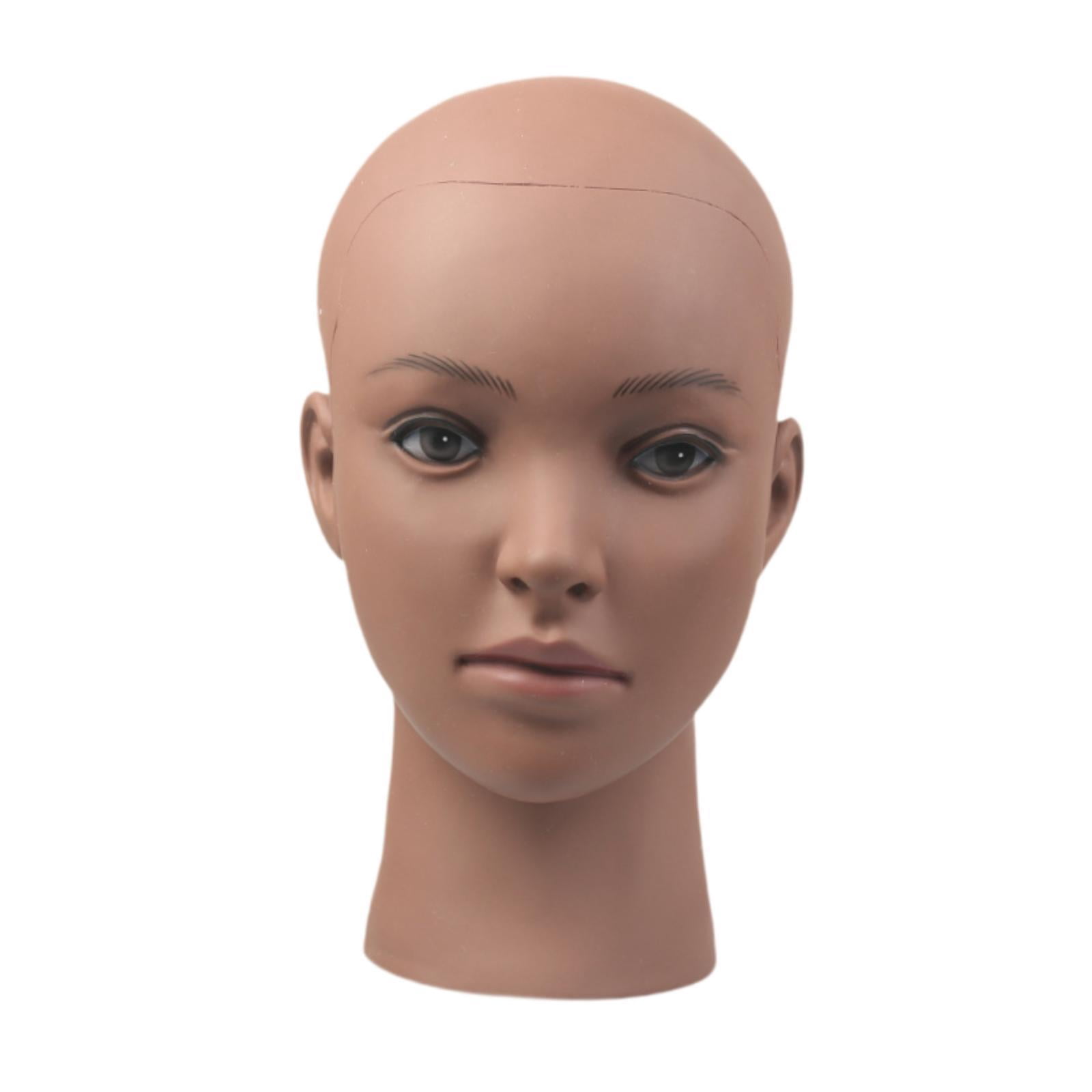 Serenable Mannequin Head,Bald Manikin Doll Head,Cosmetology Training Head for Making Styling Multipurpose Holder for Home Salon