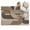 Brown, variant on Brown Arches Round Living Room Rugs 4 ft, Abstract Minimalist Boho Raised Lines Washable Area Rug with Non-Slip Sturdy Edge Binding Round Carpet for Entryway Kitchen Bedroom Bathroom