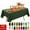 Dark Green, variant on Bxaolu Plastic Table Cloth Disposable 1 Pack, 54 x 72 Inch Table Cloths, Party, Picnic, Wedding, Decorative Tablecloths, Rectangle, Leakproof & Sturdy Plastic Cover, Gold