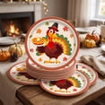 thumbnail image 5 of Thanksgiving Turkey Paper Plates, 20 Pack Disposable Party Tableware for Holiday Dinner Buffet Family Gathering and Fall Celebrations, 5 of 6
