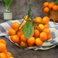 thumbnail image 2 of AMERTEER 43PCS/Clusters Foam Material Pure Orange Color Fake Orange Fruit Ornament, 2 of 3
