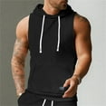 thumbnail image 5 of Afdoent Men's Tank Top Male Slim Sleeveless Lightweight Hoodie Sweatshirt Vest Hoodie Casual Streetwear, 5 of 9