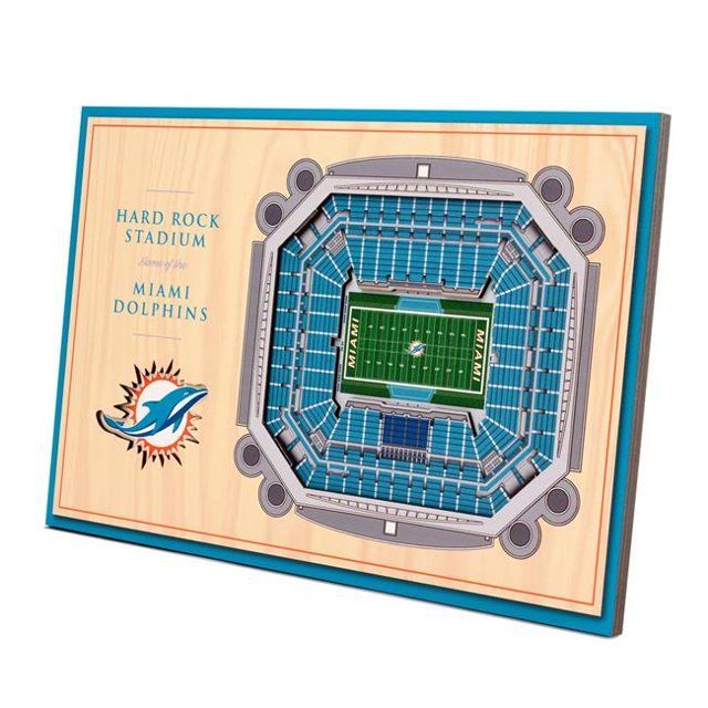 YouTheFan 8491423 NFL Miami Dolphins 3D StadiumViews Desktop Display - Hard Rock Stadium