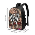 thumbnail image 3 of WWE Laptop Backpack Bookbag Casual Daypack Travel Backpacks for Work Hiking Camping, 3 of 8