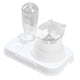 thumbnail image 3 of Comedero/bebedero para gatos y perros con botella de agua desmontable de 500 ml. Blanco, 3 of 9