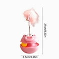 thumbnail image 3 of Interactive Cat Toys for Indoor Cats with Feathers & Bells,Tumbling Rolling Ball Cat Enrichment Toy, Cute Pounce Pal Cat Toy for Kittens of All Ages-Pink, 3 of 6