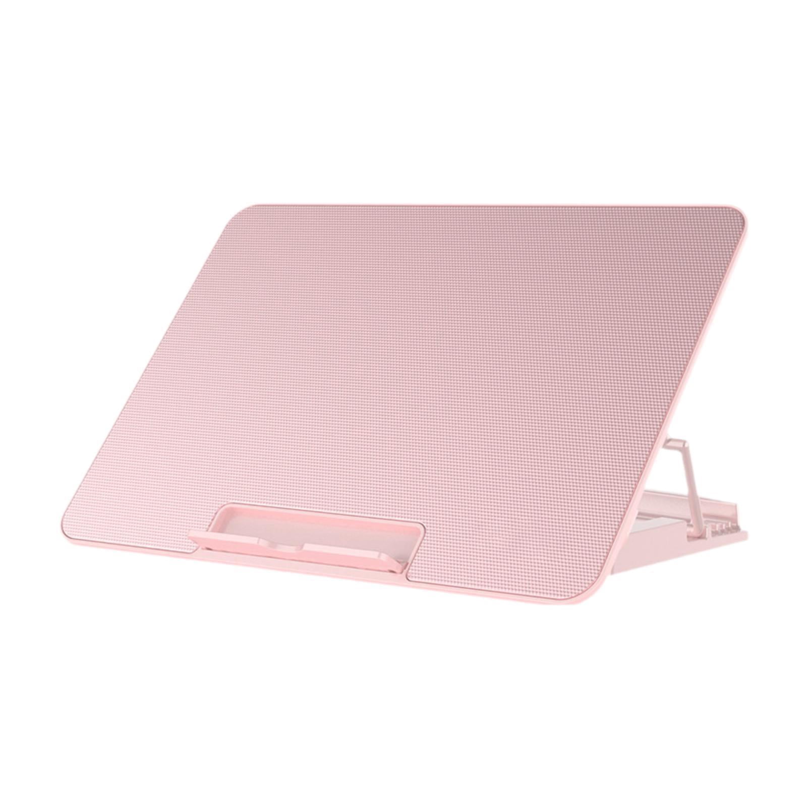 APLVFFZH Laptop Cooling Pad 6 Fans Portable Heat Dissipation Fan Speed Adjustable Quiet 2 Pink