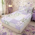 thumbnail image 3 of Manfei Cartoon Bow Zipper Queen Comforter Set with Fitted Sheet and 2 Pillowcases,Floral Leopard Print Zipper Bedding Set,Reversible, 3 of 7