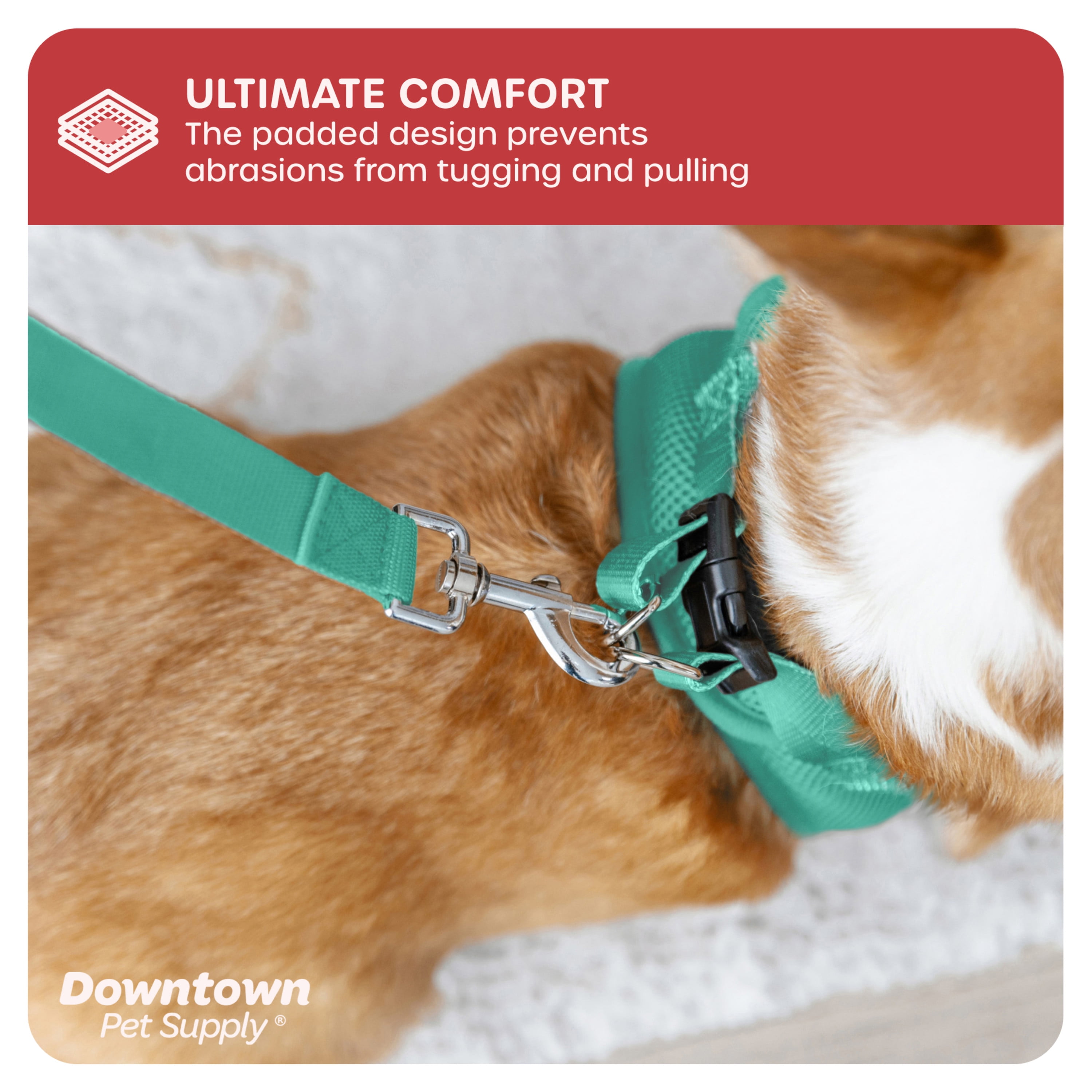 Downtown Pet Supply Step In Dog Harness No Pull, XX-Large, Bermuda Blue
