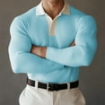 thumbnail image 1 of Seeotter Mens Knit Sweater Long Sleeve Lightweight Casual Dress Pullover Sweaters, 1 of 4