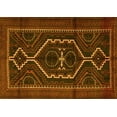 thumbnail image 1 of Ahgly Company Machine Washable Indoor Rectangle Persian Yellow Traditional Area Rugs, 2' x 5', 1 of 4