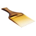 thumbnail image 2 of KAKOWELY Amber Large Tooth Comb Brown Hair Pick Comb Amber Smooth Afro Comb Lift Detangle Hair Comb Hair Styling Tools for Curly Thick Medium Long Hair Facial Hair, 2 of 5