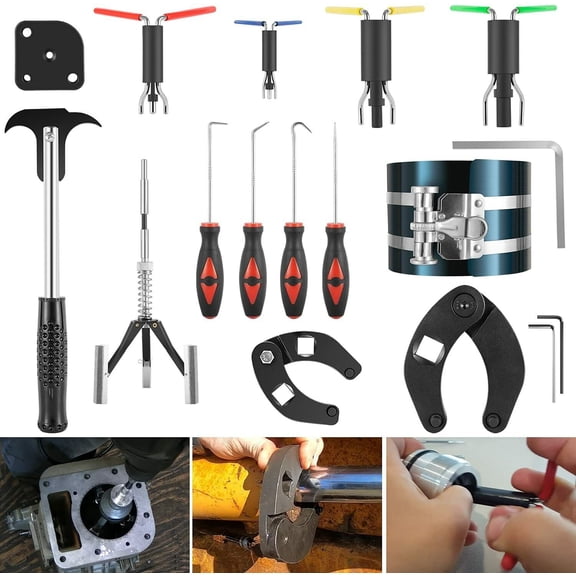 Hydraulic Cylinder Repair Tool Kit for Skid Steers, Loaders, Backhoes, etc.